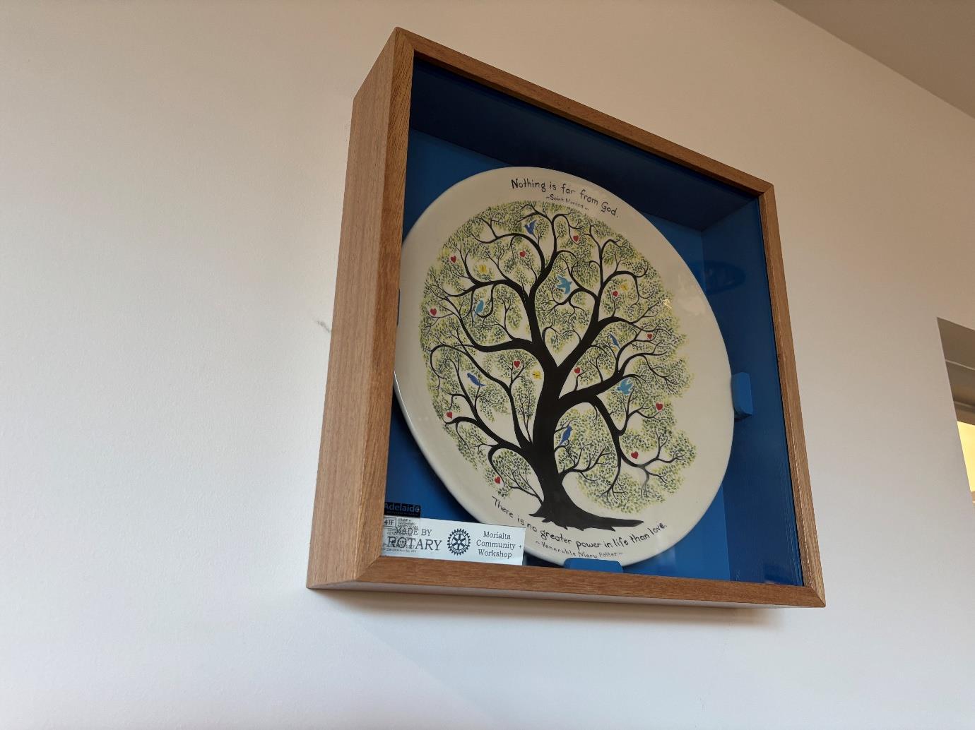 A plate with a tree in itAI-generated content may be incorrect.