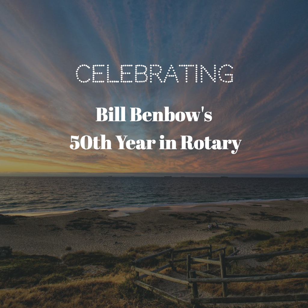 Bill Benbow 50th Year in Rotary