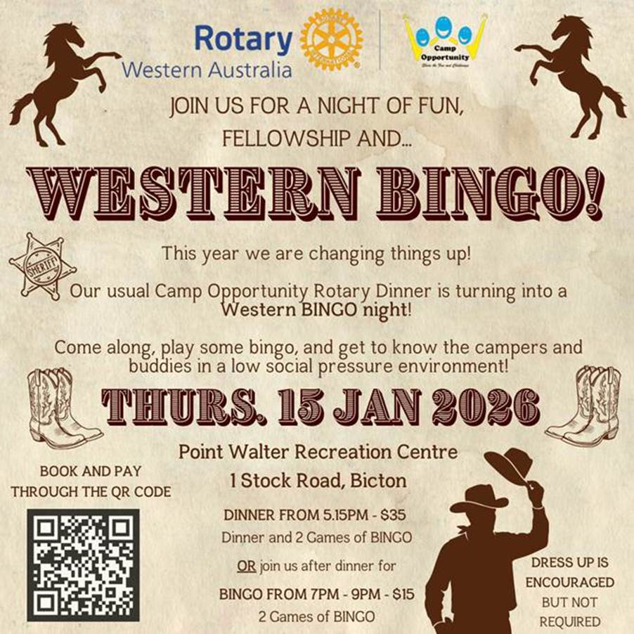 A poster for a western bingo event

AI-generated content may be incorrect.