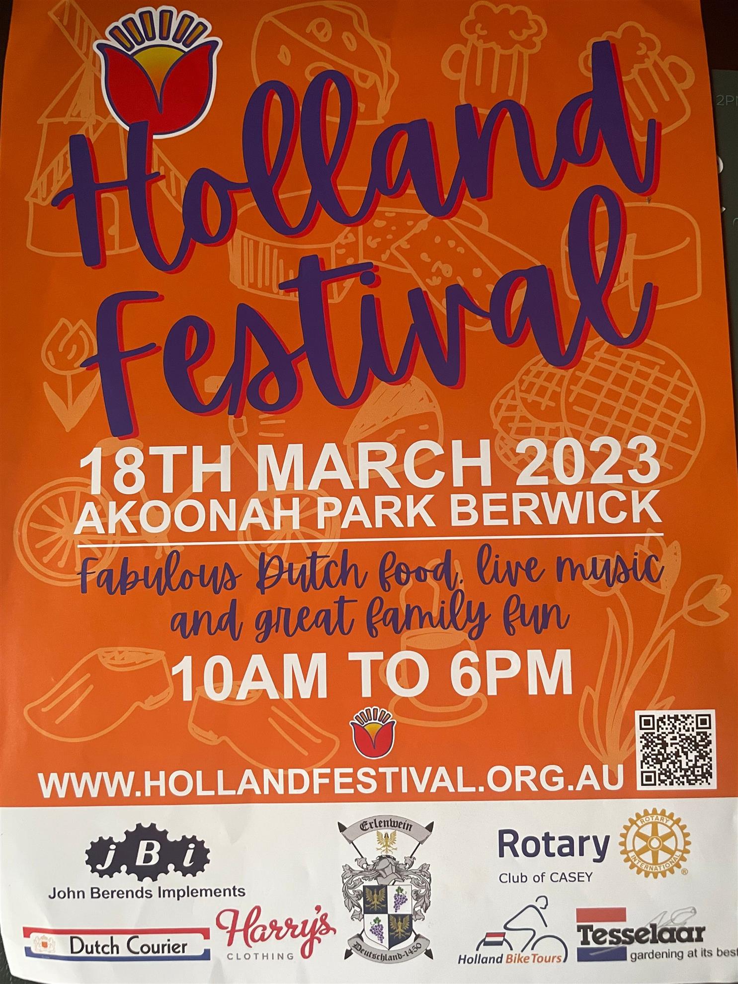 Holland Festival Rotary Club of Greater Dandenong and Endeavour Hills