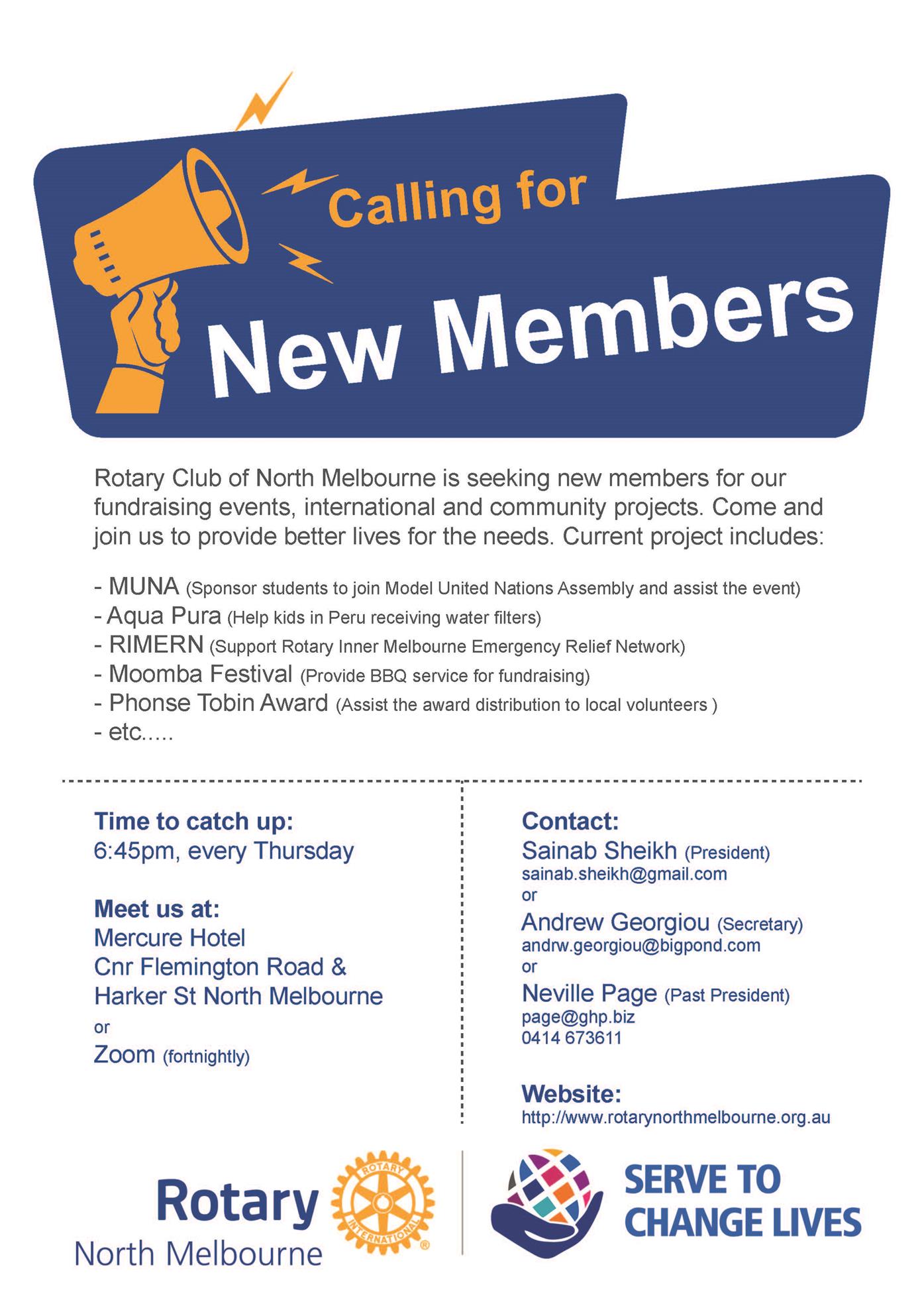 Home Page Rotary Club of North Melbourne