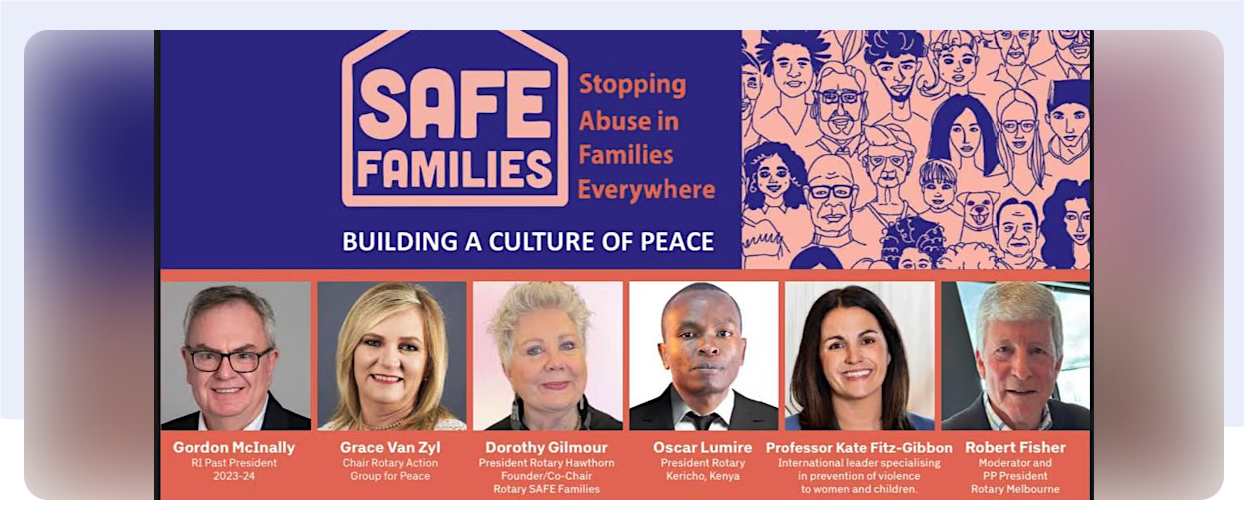 Rotary SAFE Families Second MEGA-Meeting via Zoom