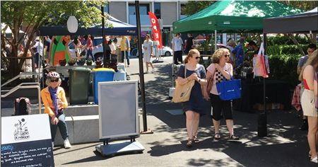 The monthly Hawthorn Makers Market attracts locals