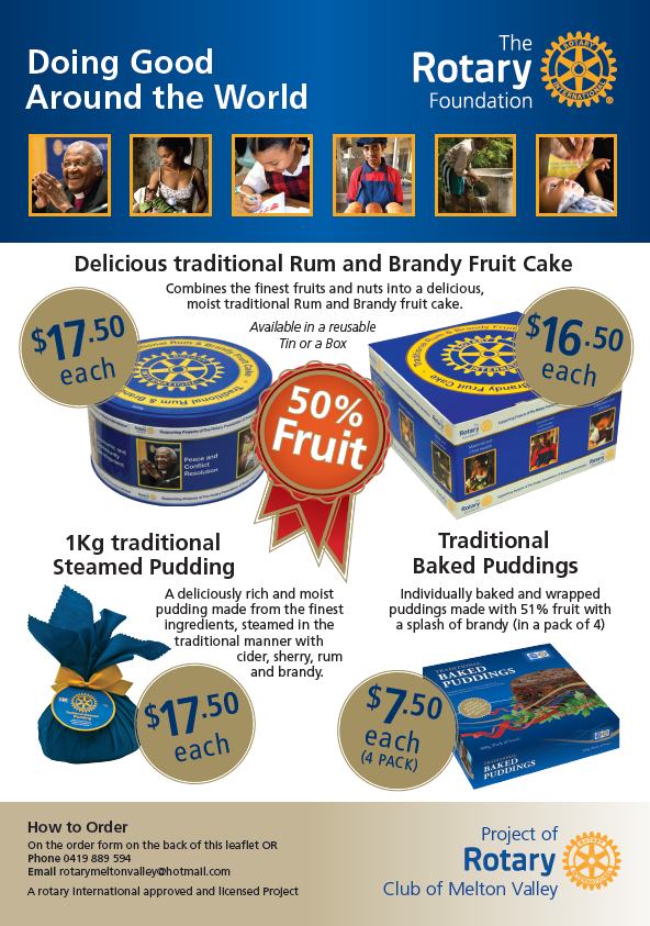 Christmas Pudding orders are now available Rotary Club of Canterbury