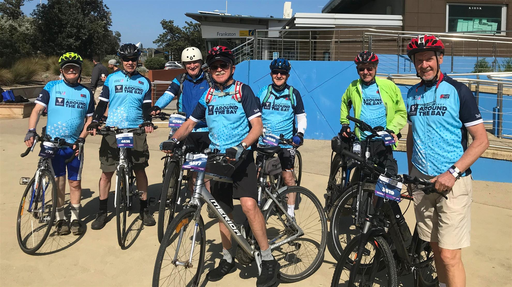 Members of the Club's Bike Group in the Around the Bay Event