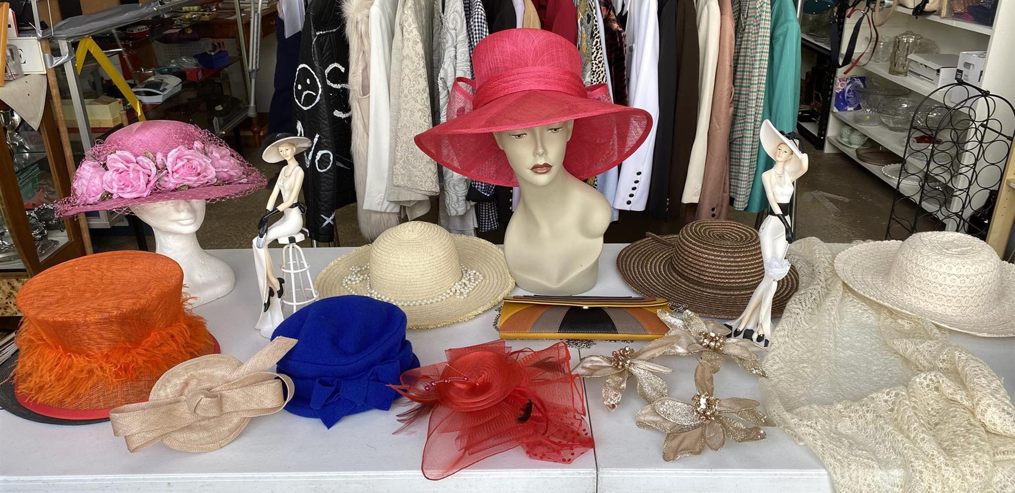 May be an image of hat and hat shop