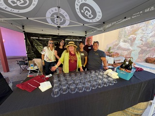 Alcantara in Damian & Danielle's tent