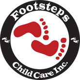 A logo for a child care companyDescription automatically generated