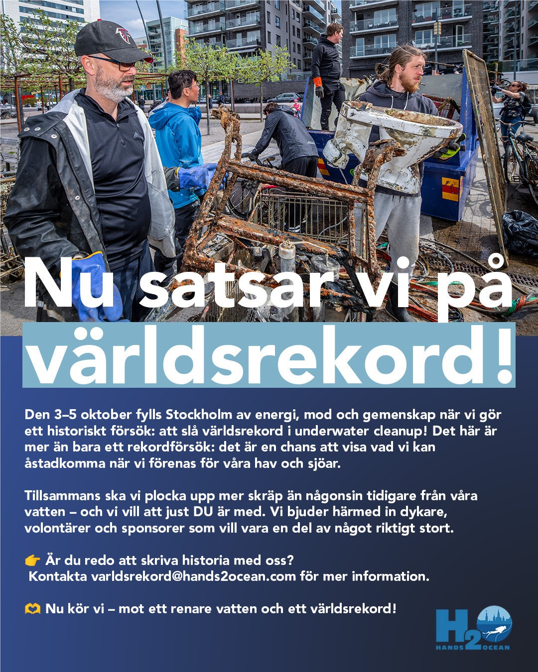 Världsrekordförsök i undervattensstädning
