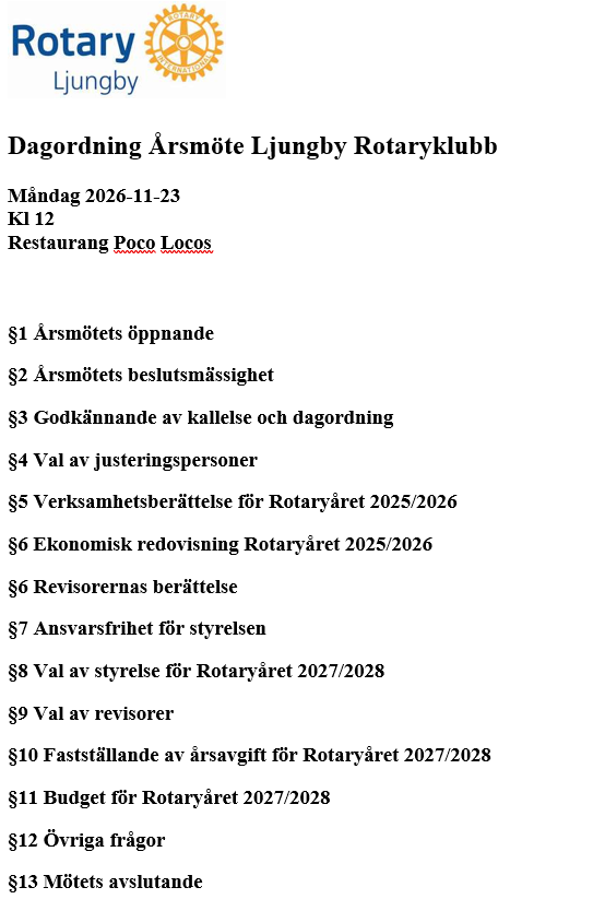 Årsmöte