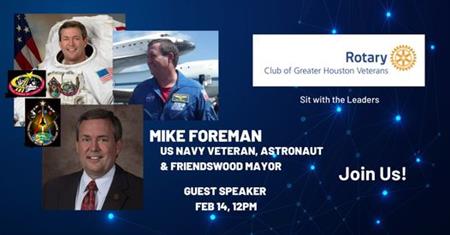 Speaker Mike Foreman | Rotary Club of Greater Houston Veterans