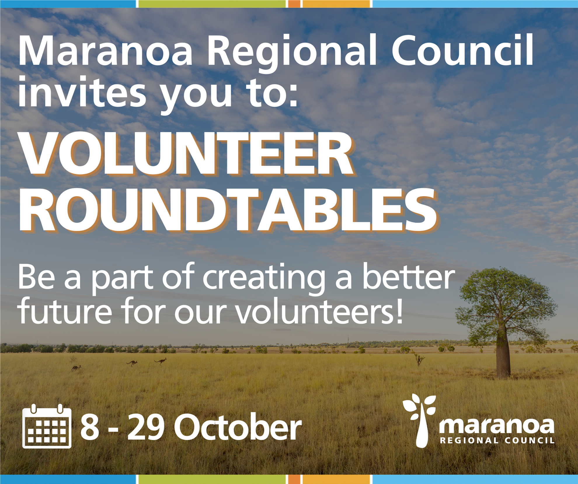 Maranoa Regional Council Volunteer Roundtables — Thursday 8 October 2026