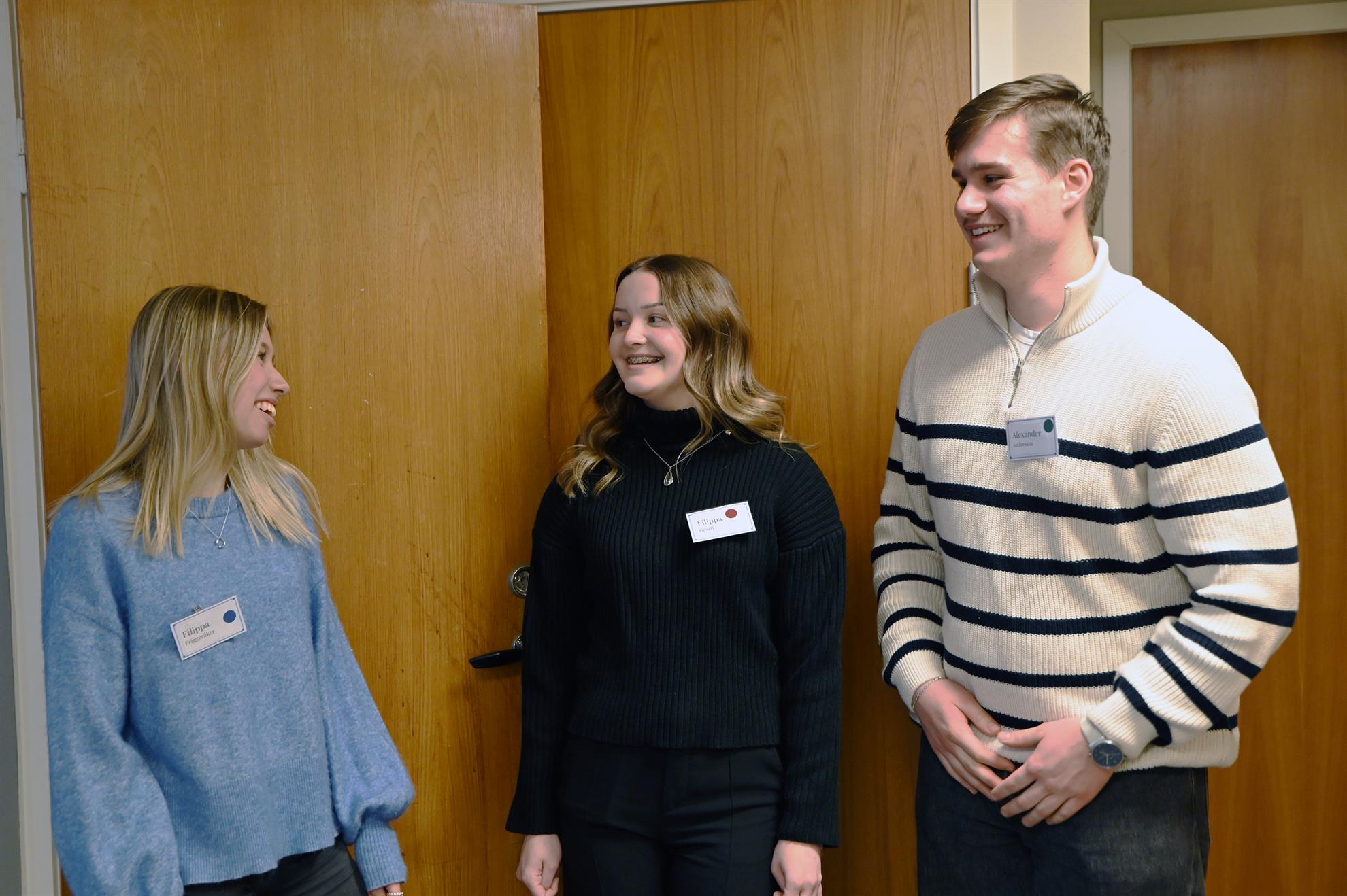 Filippa Friggeråker, Filippa Geszti och Alexander Andersson. 