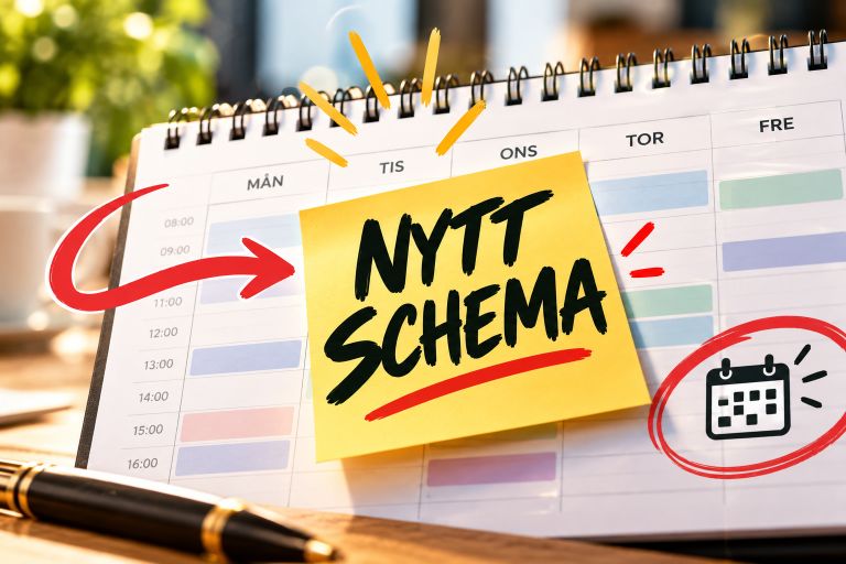 Nytt schema
