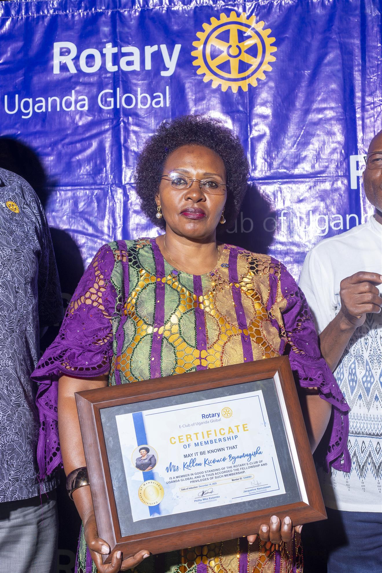 Welcoming our new member Rtn Kellen Byamugisha