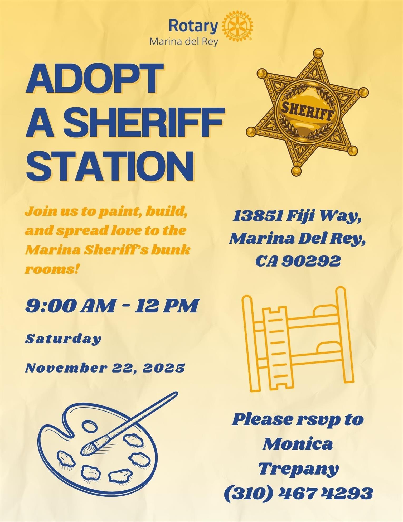 Adopt a Sheriff Station: Service Project: November 22