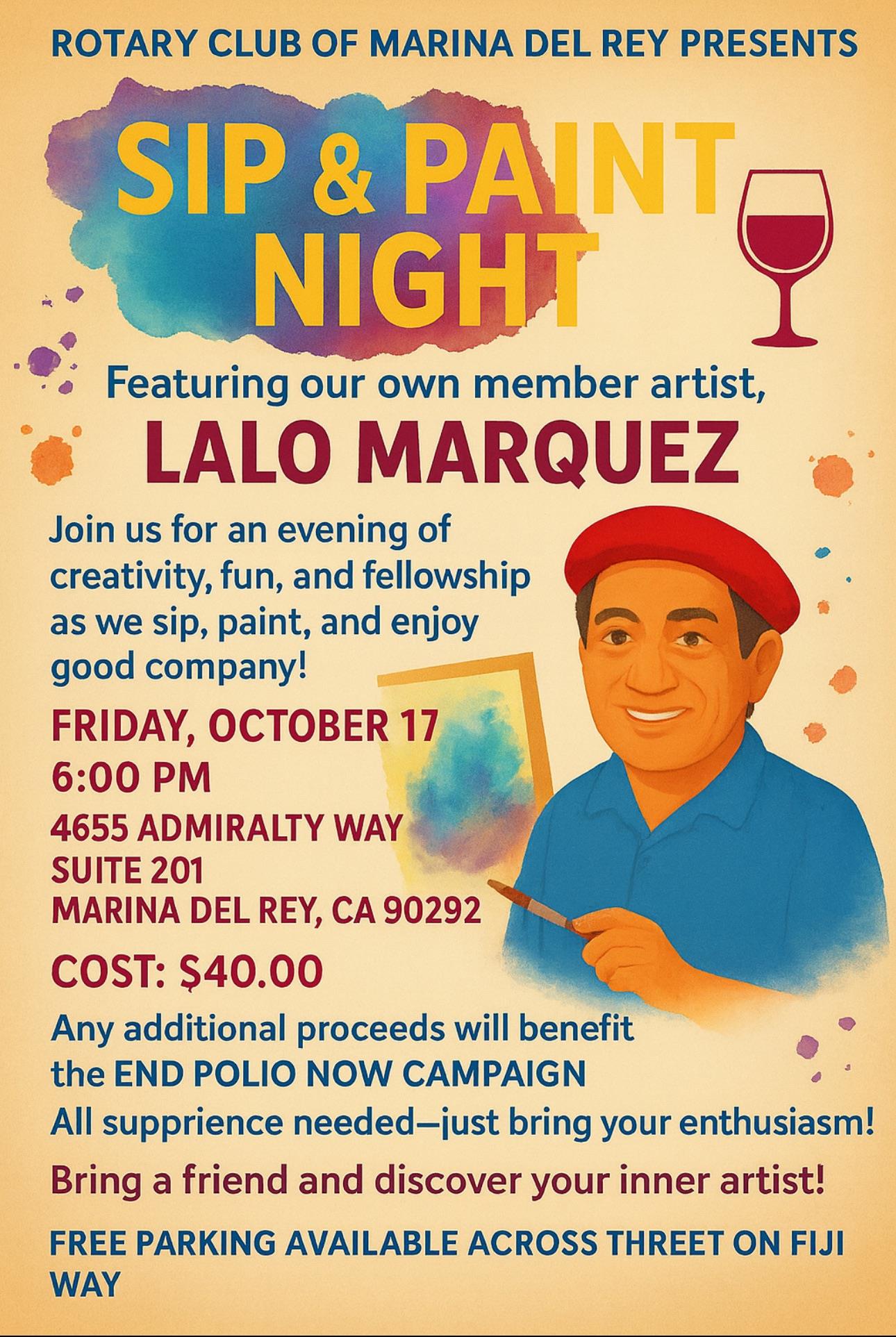 SIP AND PAINT SOCIAL EVENT