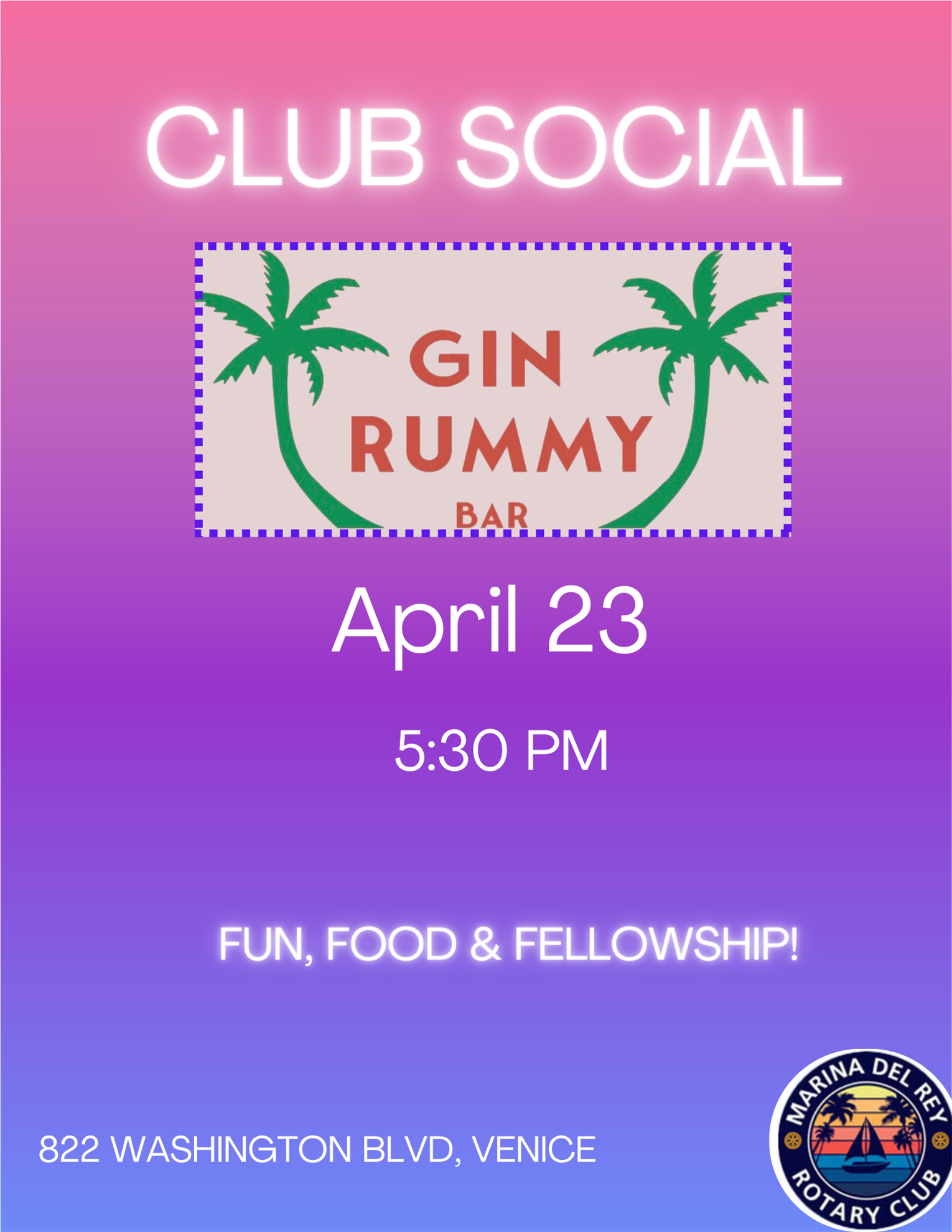 Club Social: Gin Rummy-April 23