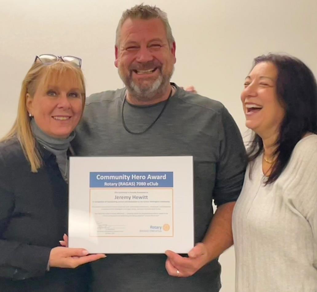 photo of three people: Barb Lustgarten, Jeremy Hewitt and Lori Ferber