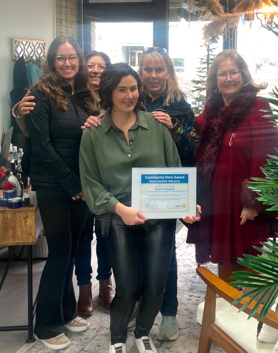 Photo of Hillary Rooyakkers, Lori Ferber, Rachel Gowing, Barb Lustgarten and Cathy Campbell
