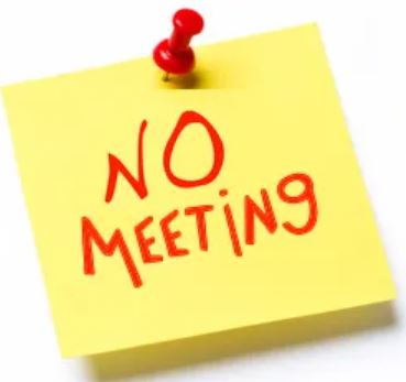 NO MEETING