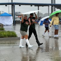 Dancing in the rain at Patch at the Park 2026