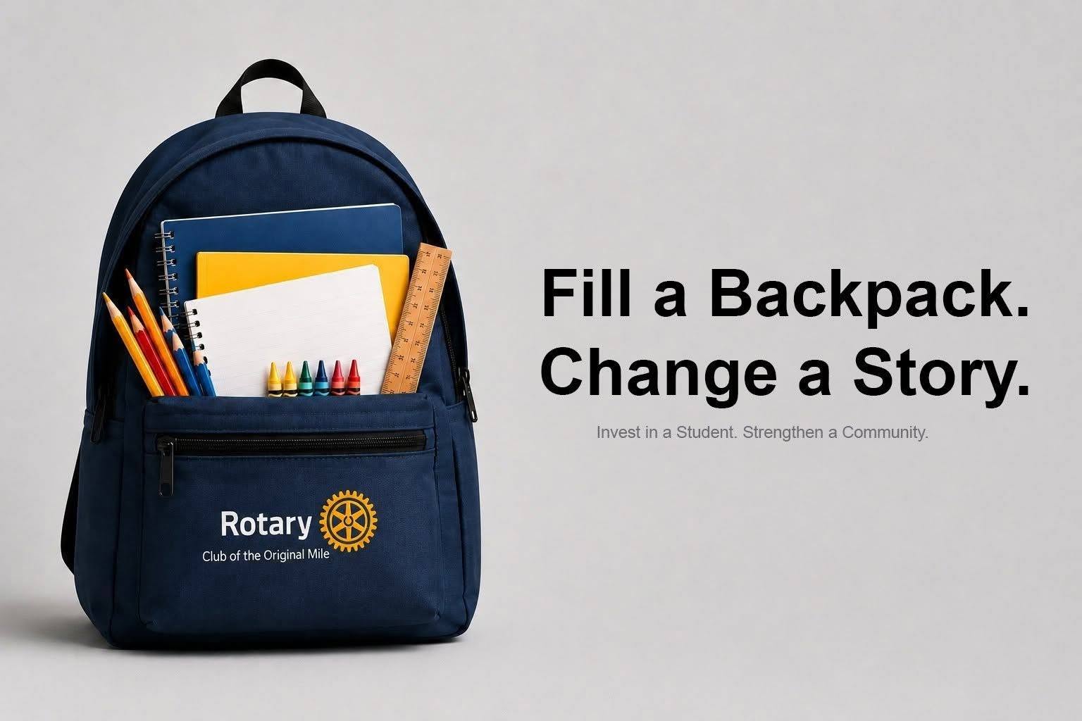 Fill a Backpack. Change a Story.