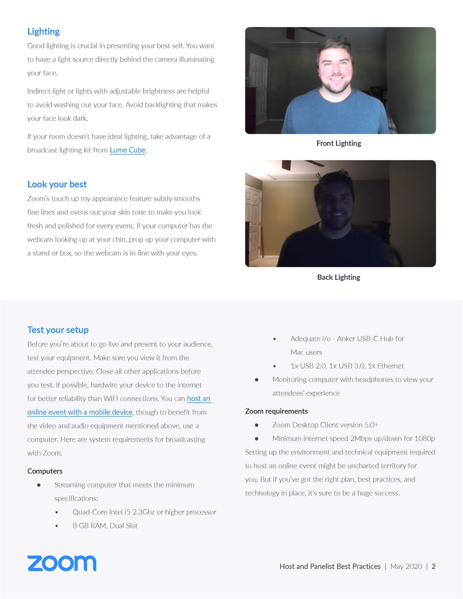 Zoom Host & Panelist Tech Setup Rotary 5360