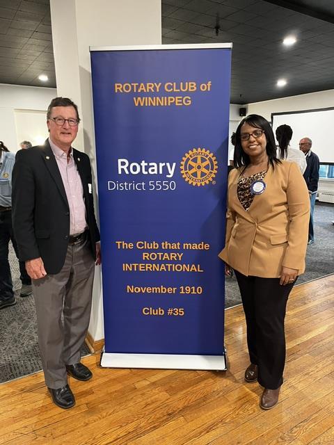 DG Visit to the Rotary Club of Winnipeg