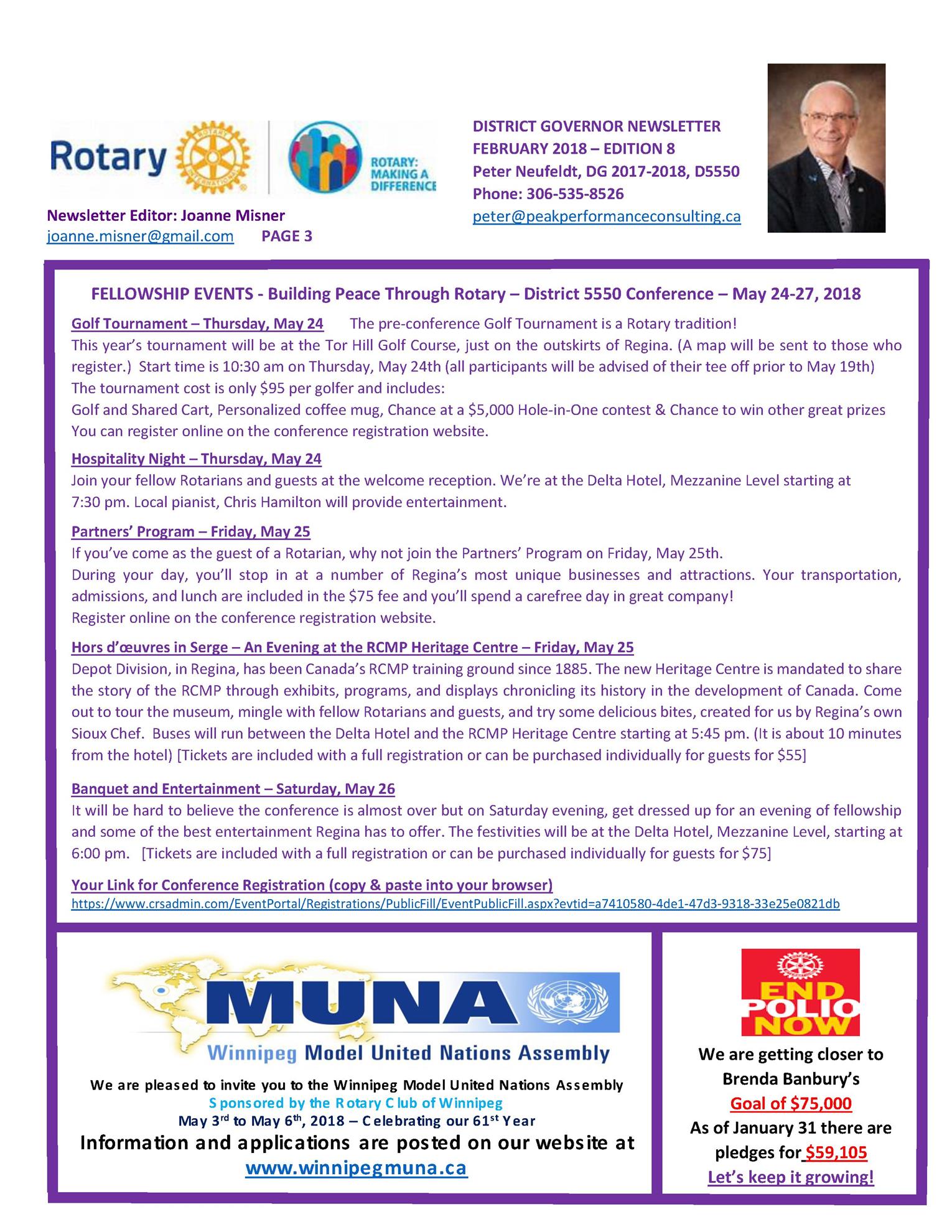 February 2018 Newsletter | Rotary District 5550