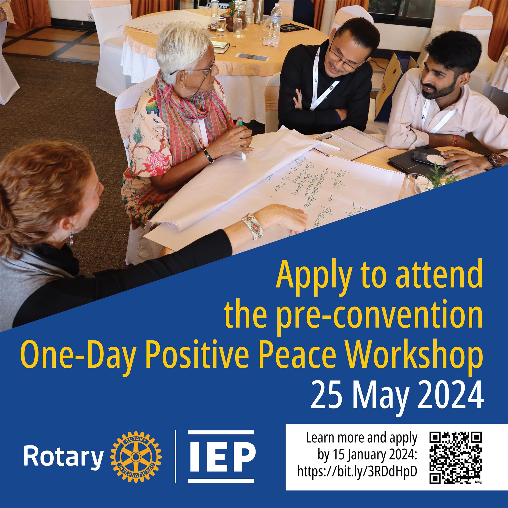 Invitation To Apply For One Day Positive Peace Workshop Rotary International Pre Convention
