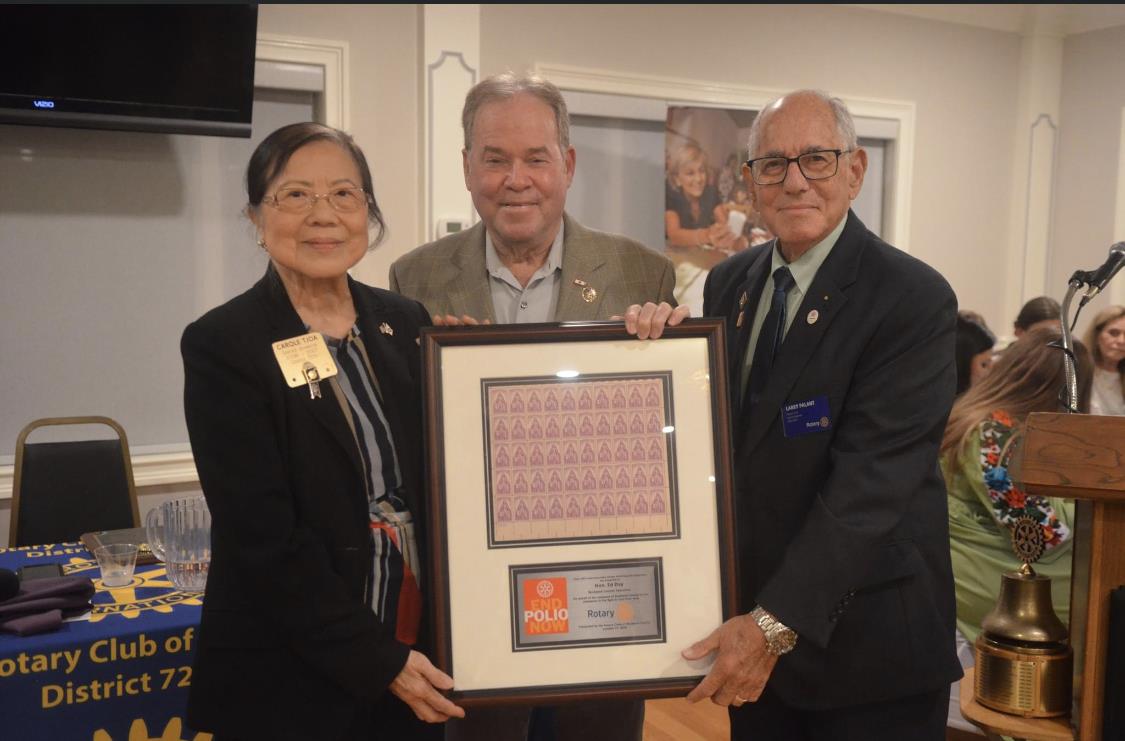 Ed Day honored | Rotary District 7210