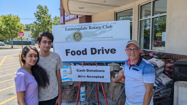 Farmingdale Rotary’s Food Drive for the local Food Pantry in Farmingdale