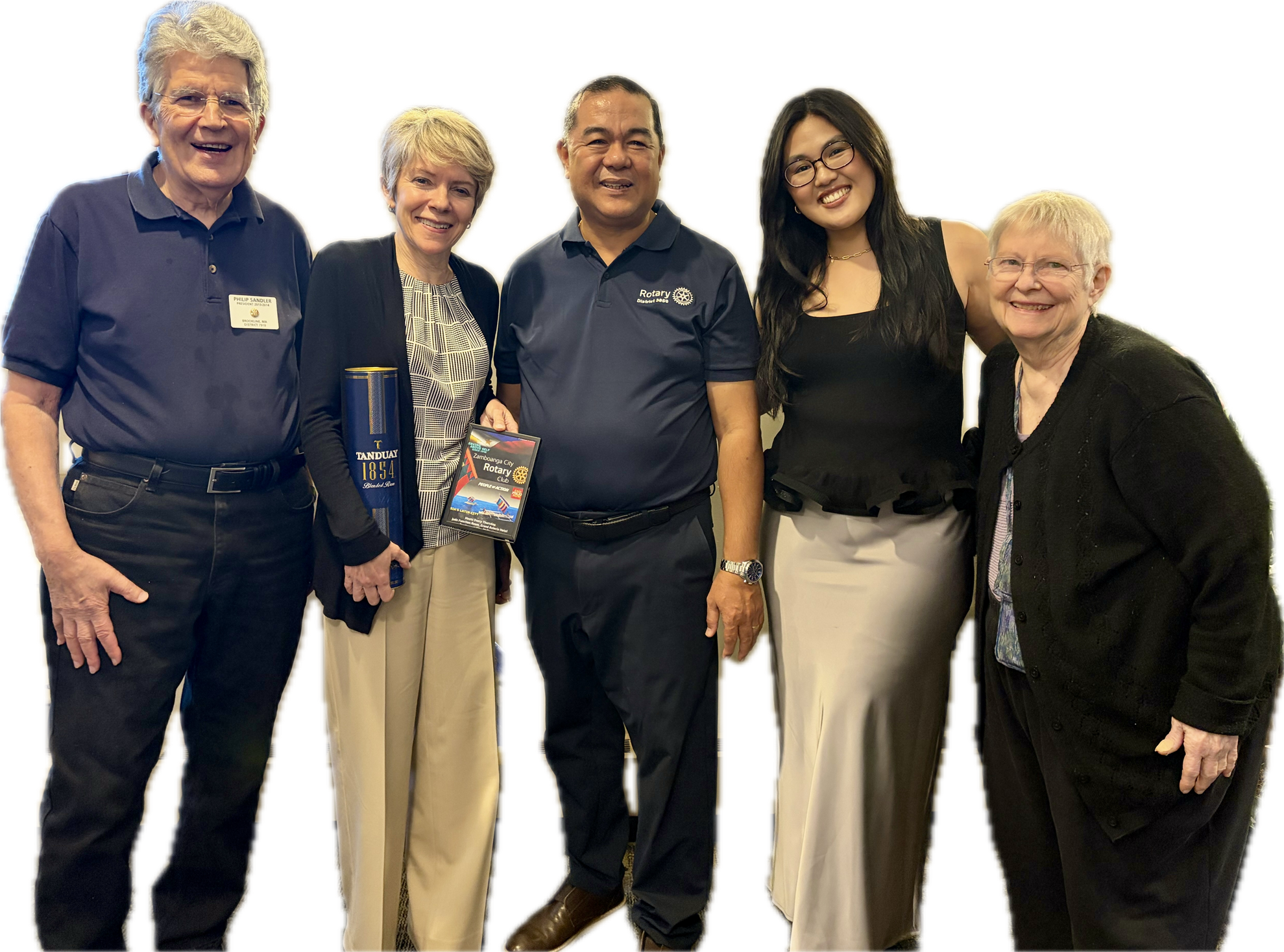 Philip Sandler, Candace Cramer, Eric Harina, Mary Harina, and Joyce Graff