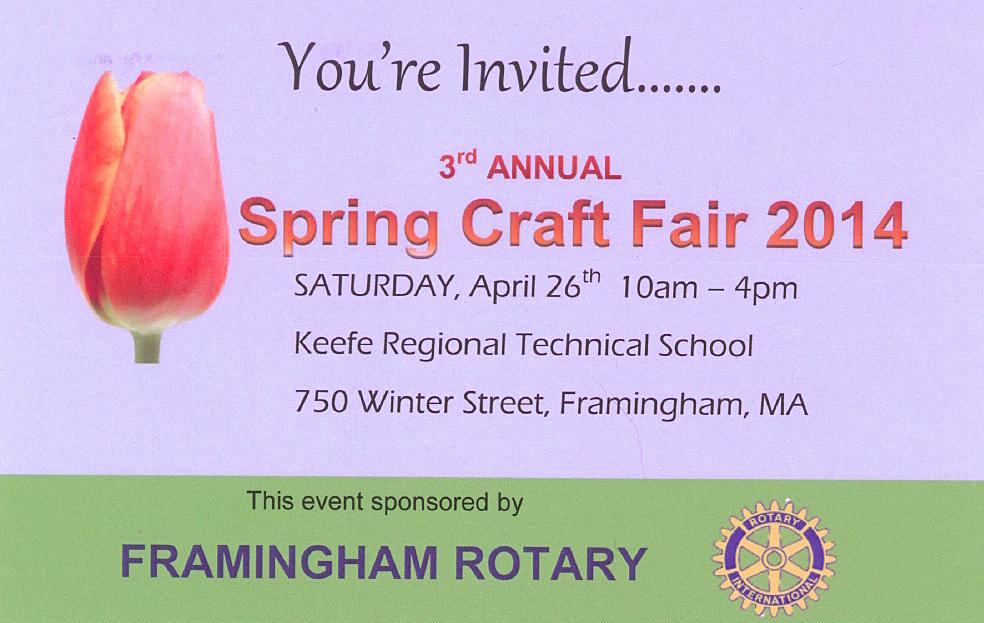 Event Framingham Craft Fair Rotary District 7910