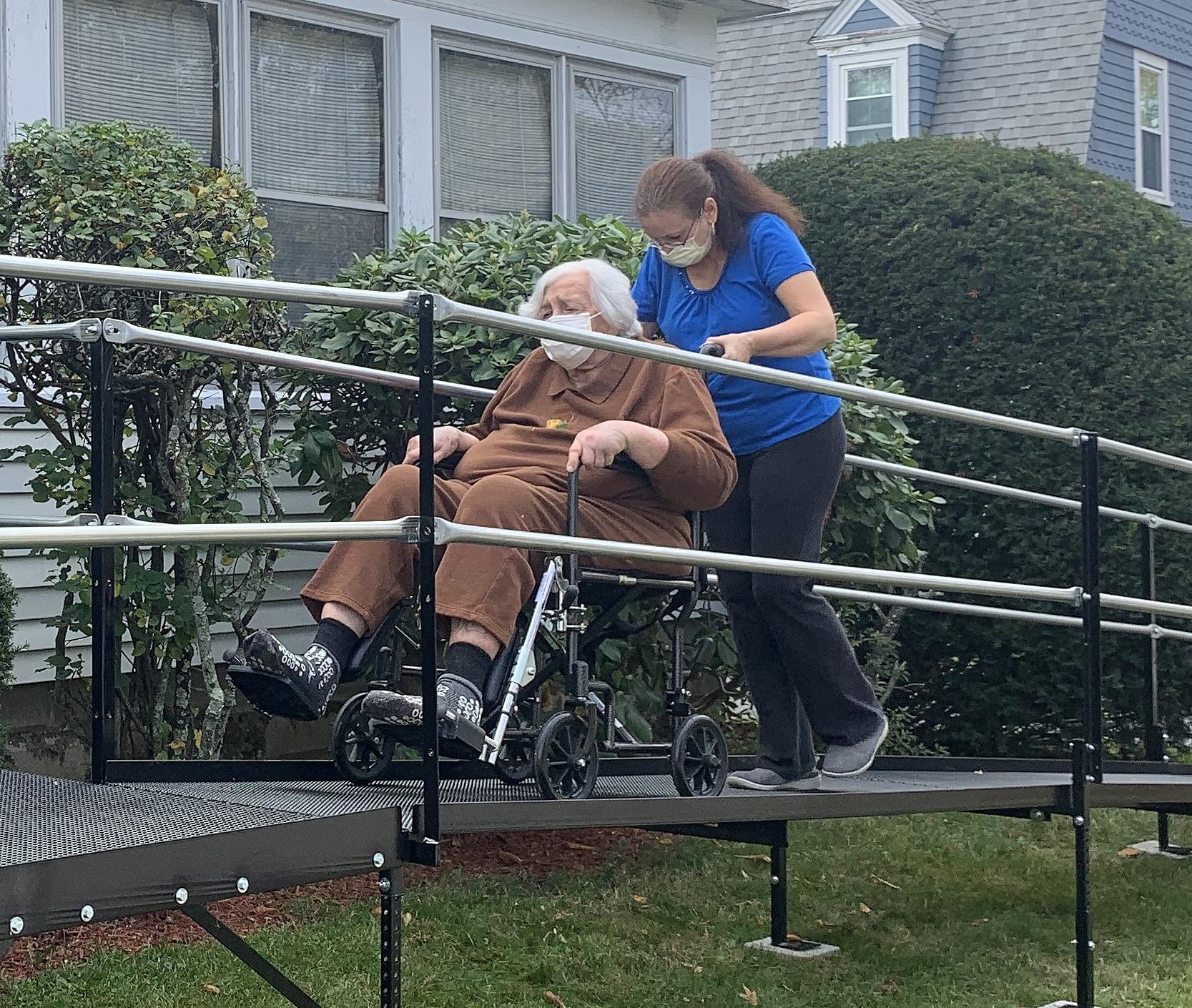 Framingham Supplies Ramp For Elderly Shut-In | Rotary District 7910