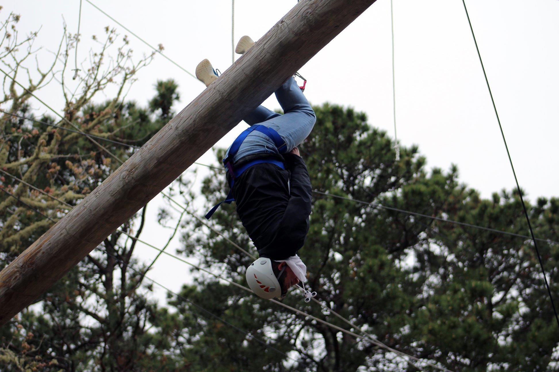 The quick way down!