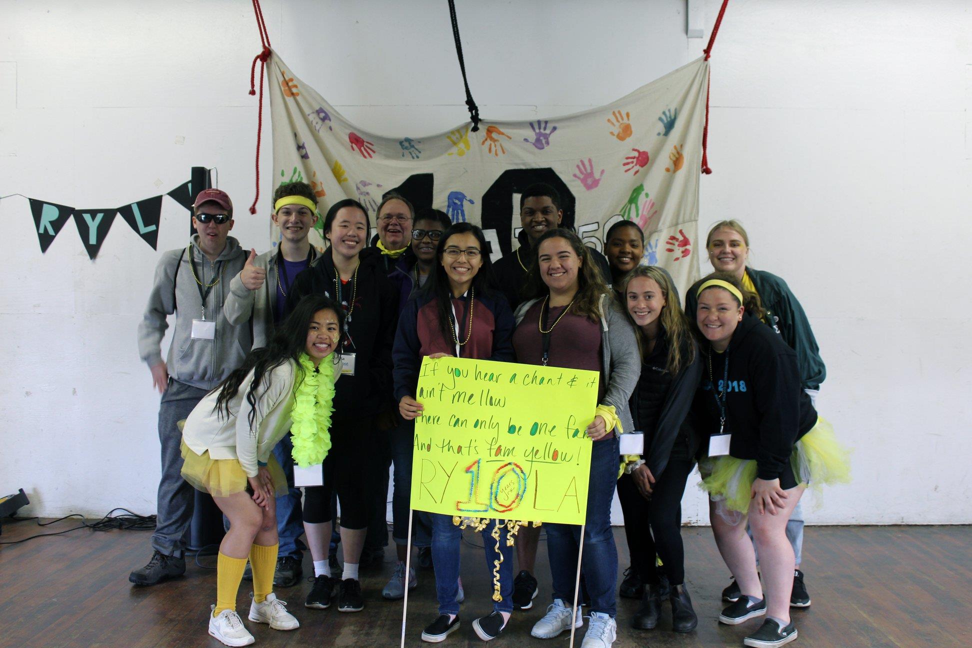 Yellow fam presents their banner