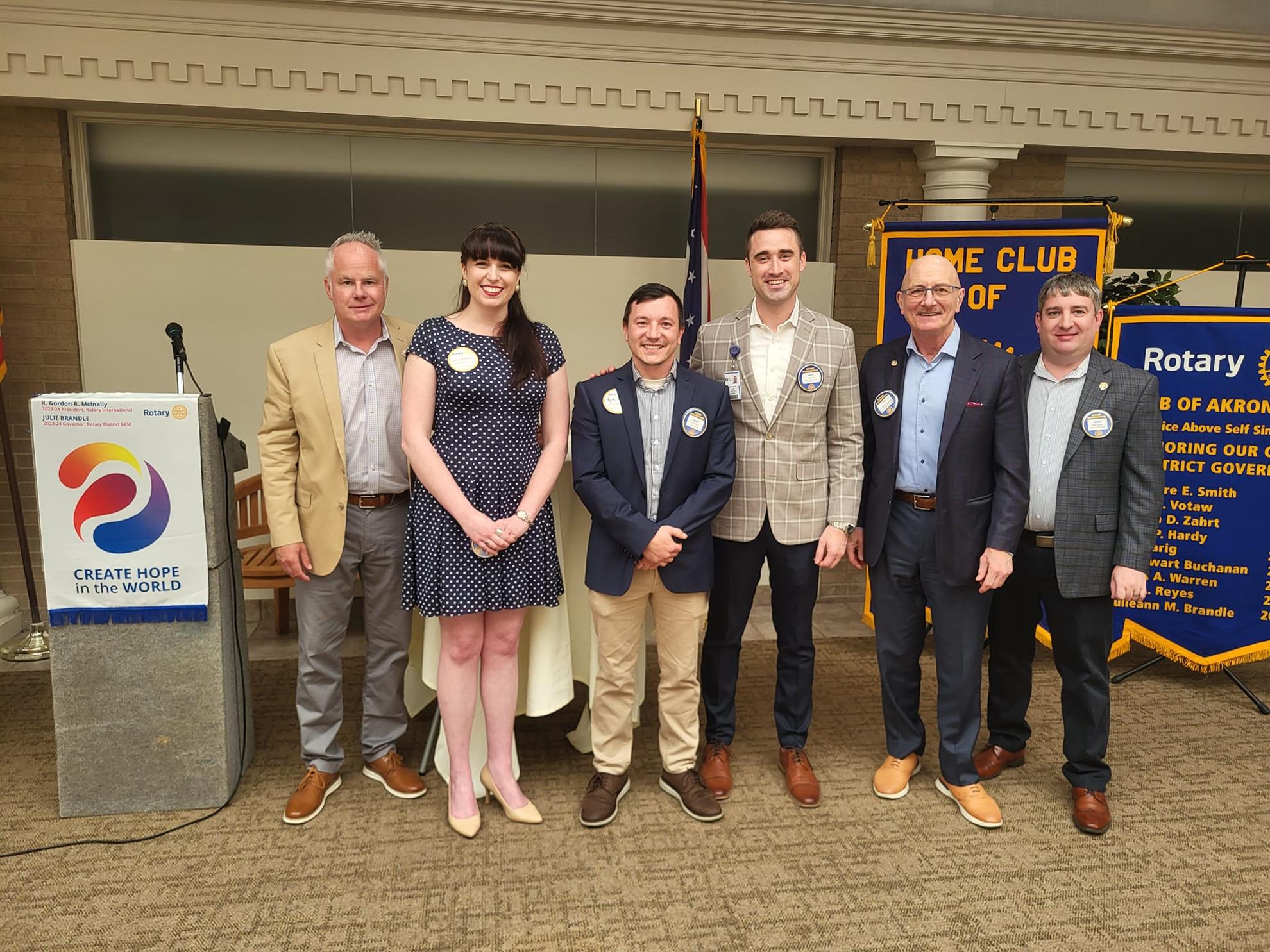 AKRON INDUCTS FIVE NEW MEMBERS | District 6630