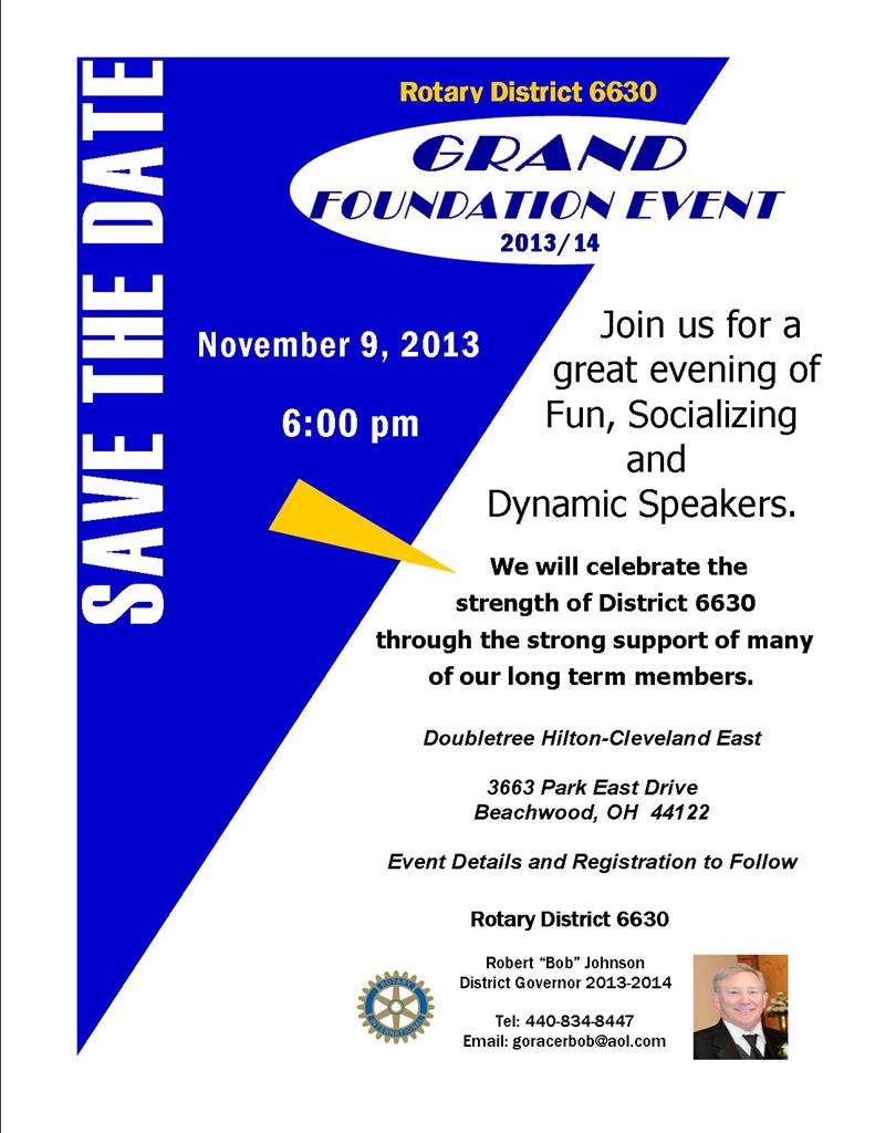 2013 Grand Foundation Event Save the Date