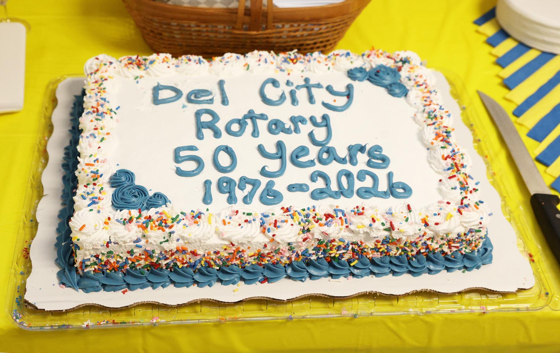 The Rotary Club of Del City 50th Birthday Cake