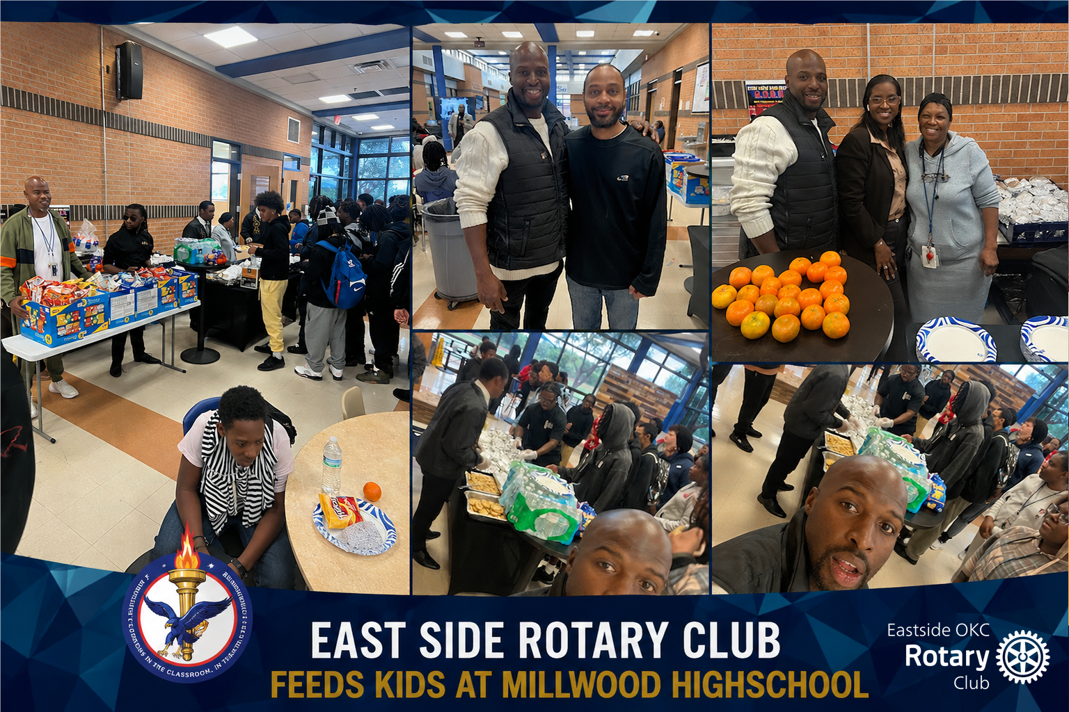 East Side OKC Rotary Club Feeds Students