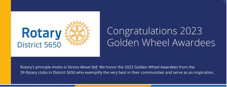 Golden Wheel Awards | Rotary District 5650