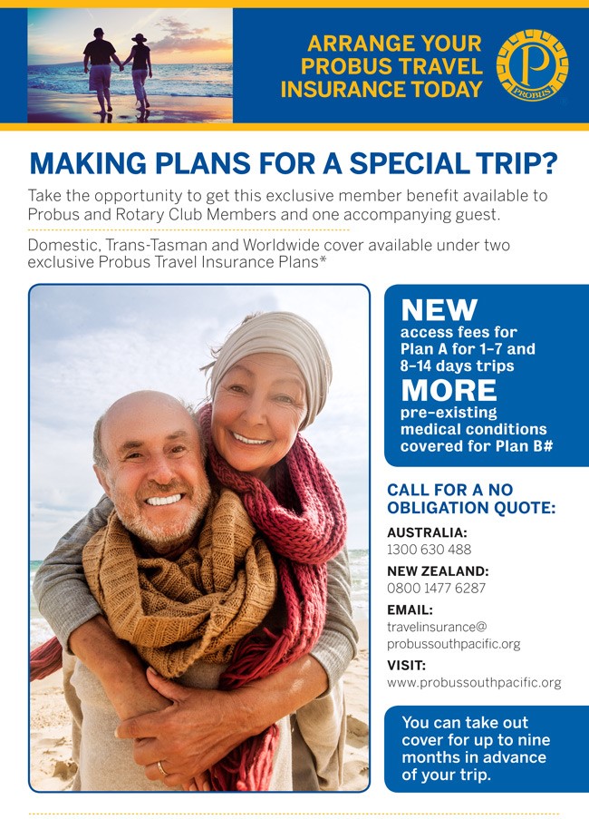 probus travel insurance pre existing conditions