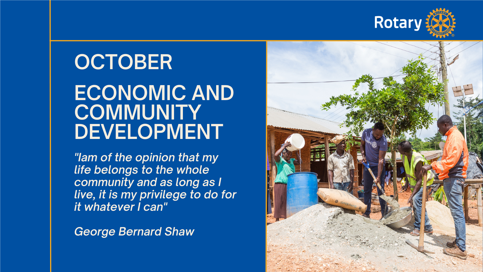 Community Development Month October is Economic & Community Development Month | District 9423