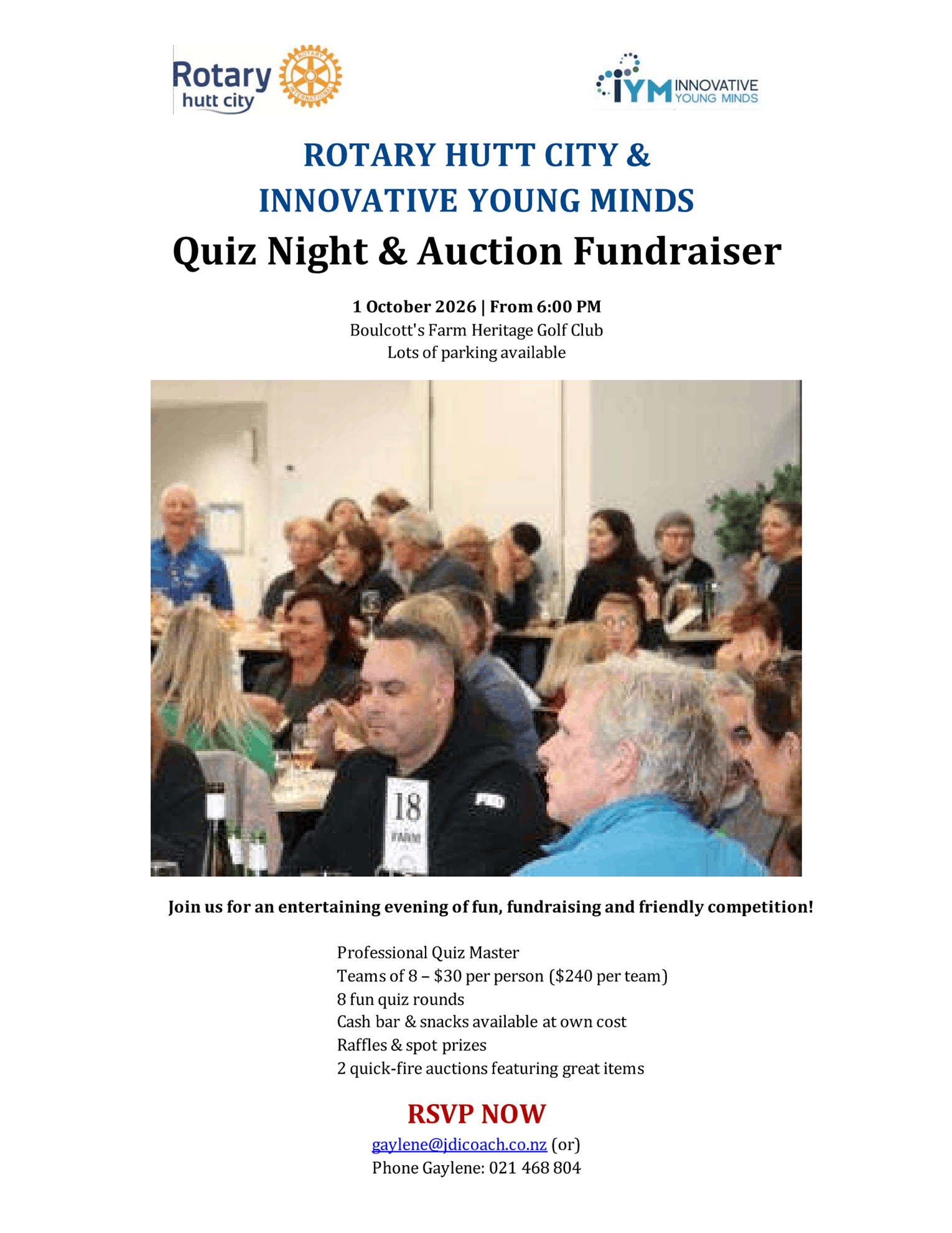 IYM Quiz Night & Fundraiser