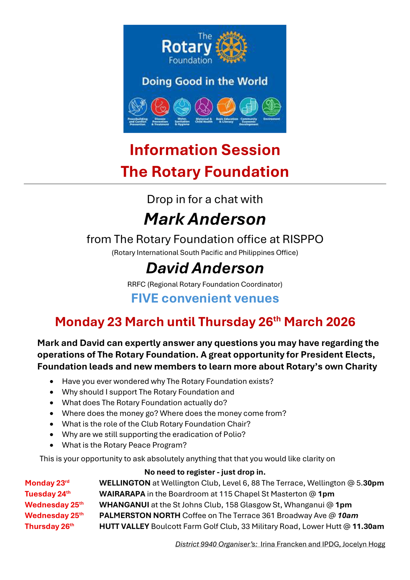 Information Session - The Rotary Foundation