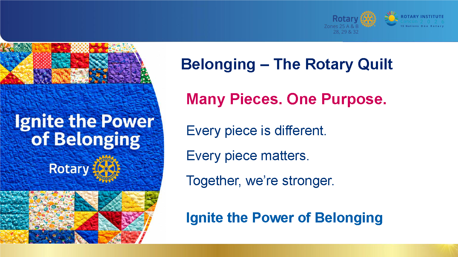 Belonging: The Rotary Quilt, Many Pieces, One Purpose