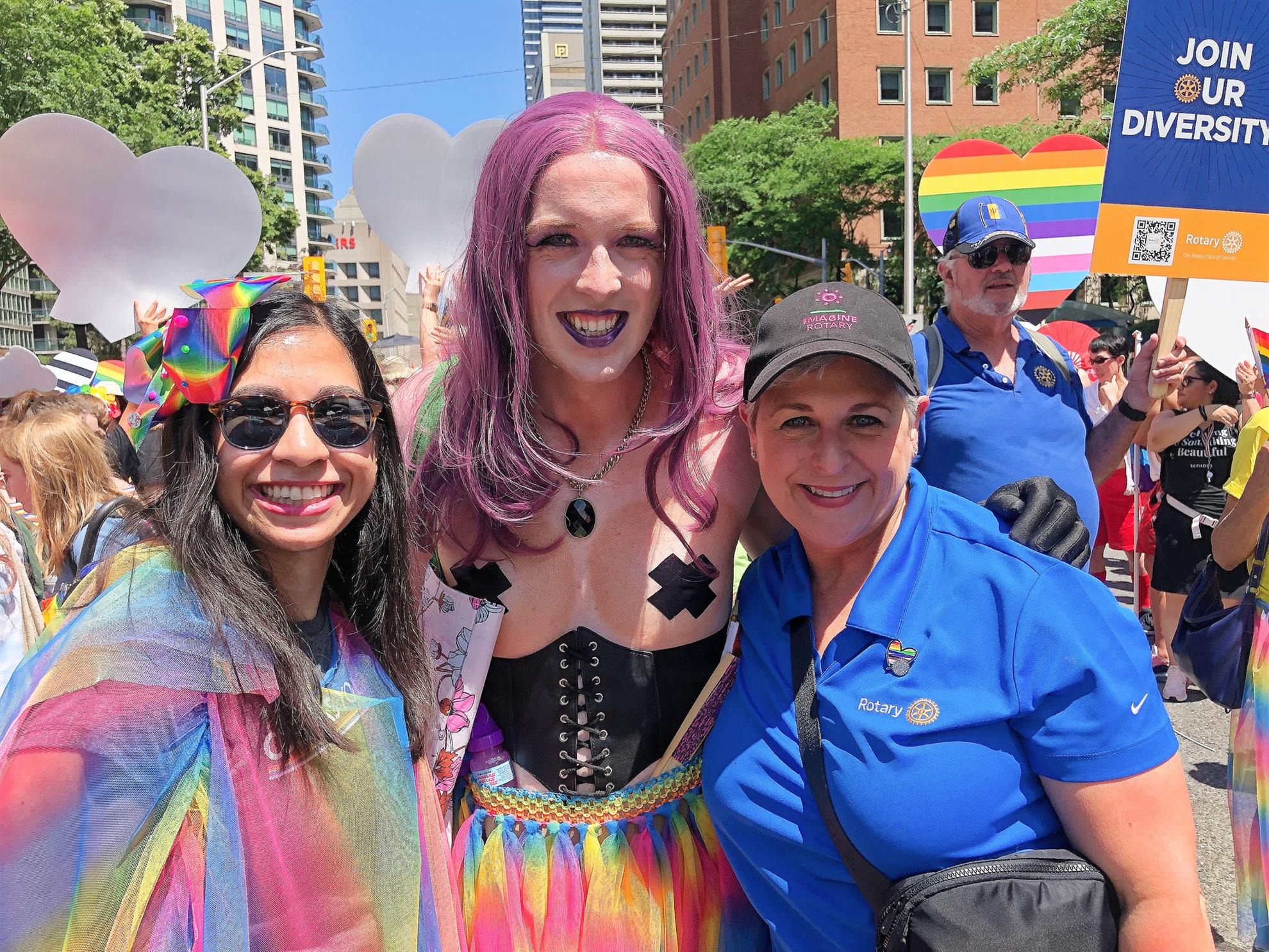 Rotary In the 2023 Toronto Pride Parade District 7070