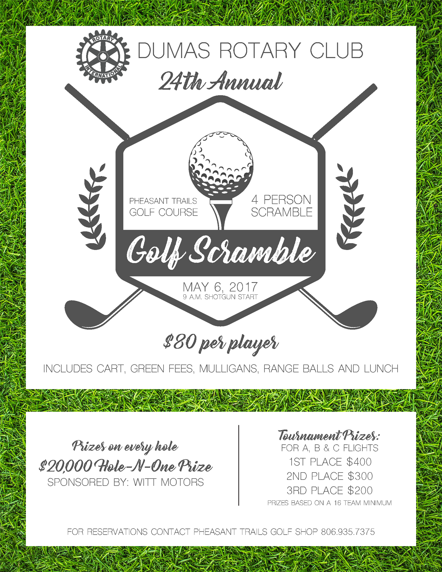 Golf Scramble - Dumas Rotary Club | Rotary District 5730